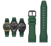 IRFKR Correa de goma para reloj IWC Fluoro, correa de liberación rápida para piloto AMG Petronas F1 Team, pulsera deportiva resistente al agua, correa de reloj de 20mm, 21mm y 22mm(Army green-black A,