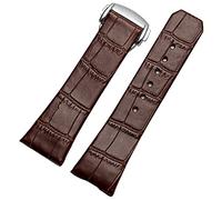 IRFKR Correa de reloj de cuero genuina para Omega Constellation Double Eagle Series Men Women 17 mm de 23 mm Banda de reloj
