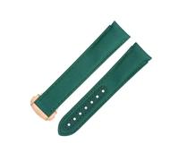 IRFKR Correa De reloj De tela De nailon blanco De 20mm apta para correa Omega para AT150 Seamaster 300 Planet Ocean De Ville Speedmaster correa De reloj con extremo curvado(Green 7)