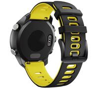 IRFKR Para Garmin Vivoactive 3 Band/Galaxy Watch 3 41mm 20mm Correa de repuesto de silicona para Galaxy Watch 4 40mm 44mm/Active 2/Forerunner 645 Watch Band(Black/Yellow)