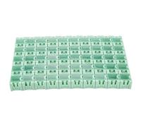 Irfora 50 Piezas Caja de Almacenamiento SMT con Diseño de Auto Bloqueo