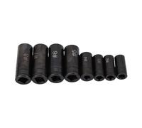 Irfora 8pcs Tap Socket Conjunto Métrico Estándar 70500 1/4in 3/8 Pulgadas con Material de Acero de Aleación No. 1 a No. 8 para Adaptadores de 1/4 Pulgadas y 3/8 Pulgadas, Adecuados