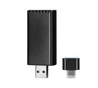 Irfora Adaptador inalámbrico Carplay Dongle Auto verkabelt con Wireless Carplay Box USB-A/USB-C Plug & Play compatible con CarPlay Car con cable de fábrica