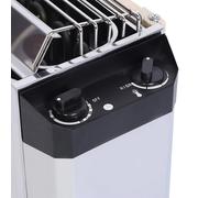 Irfora Calentador de Sauna de Acero Inoxidable Duradero de 3kW, Herramienta de Calefacción de Alta Eficiencia para la Sala de Sauna de 220V, Fácil Control de Temperatura, Instalación y