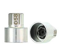 Irfora Extractor de Tuercas de Bloqueo de Rueda, Llave de Casquillo de Metal Antirrobo para 1 3 5 6 7Series X1 X2 X3 X4 X5 X6 Z4, Conveniente para Almacenar, Ahorra Tiempo y Energía, (058)