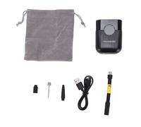 Irfora Inflador de Neumáticos de Bicicleta Eléctrica, Potente Bomba Portátil para Inflado Rápido, Bomba Aire Recargable para Ciclistas Actividades Al Aire, Aleación y Material ABS (Negro)