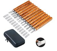 Irfora Juego de 12 cortadores de carpintería, juego de cortadores de carpintería, juego de cortadores multifuncionales para el hogar, con bolsa de almacenamiento