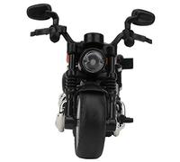 Irfora Juguete Modelo de Moto Eléctrica de Aleación con Música Ligera para Regalo Niños, Resistencia a Caídas y Mano Obra Exquisita, 2 Colores, 4.7 * 2.9 * 3.1in (Negra)