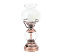 Irfora Lámpara de Candelabro Vintage en Miniatura para Casa de Muñecas para una Decoración Exquisita en Escala 1/12 Sala Estar, Dormitorio y Más (Bronce)