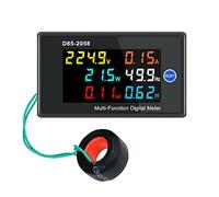 Irfora Medidor digital monofásico multifuncional, pantalla LCD, voltaje CA, corriente alterna, frecuencia de red, energía eléctrica, medición del factor de potencia, medidor