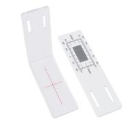 Irfora Registro de Monitoreo de Grietas, Monitor de Grietas Revelador para Paredes de Construcción, Monitor de Calibre de Grietas Acrílico ABS con Eje XY Calibrado, Herramienta