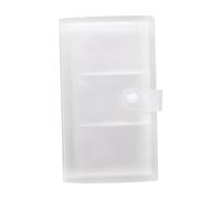 Irfora Titular de la Tarjeta de Visita Transparente Tarjeta de Nombre de plástico Libro ID Tarjeta de crédito Organizador or Páginas 120 Ranuras para Negocios de Oficina