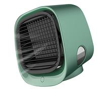 Irfora Ventilador de Nebulización Portátil, Miniventilador de Niebla Agua Pulverizada Refrigeración para Escritorio, Recargable por USB, para Oficina en Casa (Verde)
