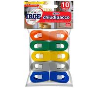 IRGE Pinzas para planchar y cerrar paquetes de 10 unidades, multicolor