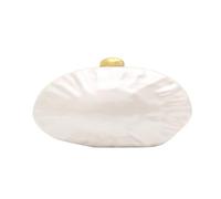 IRGVJIFR Bolso de Concha Bolso de mano elegante con forma concha for mujer, bandolera cadena larga, ideal for noche, cena, banquete, regalo novia