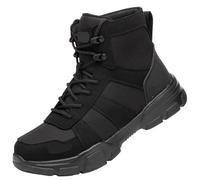 IRGVJIFR Botas de Seguridad Botas de trabajo, zapatos seguridad indestructibles, zapatillas deporte con punta acero a prueba pinchazos for hombre y mujer, antideslizantes for(Black,36)