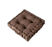 IRGVJIFR Cojín de Meditación Cojín de Suelo for meditación, Grande, Cuadrado, for Adultos, Grueso, Yoga Living Interior(Brown,42x42x9cm)