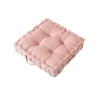 IRGVJIFR Cojín de Meditación Cojín de Suelo for meditación, Grande, Cuadrado, for Adultos, Grueso, Yoga Living Interior(Pink,42x42x9cm)