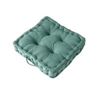 IRGVJIFR Cojín de Meditación Cojín de Suelo for meditación, Grande, Cuadrado, for Adultos, Grueso, Yoga Living Interior(Green,42x42x9cm)