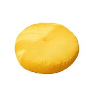 IRGVJIFR Cojín de Meditación Cojín de Suelo Grueso for Silla meditación, futón Simple, Redondo, algodón y Lino, for balcón Interior(Yellow,Round 55cm)