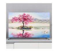 IRGVJIFR Funda para TV Cubierta protectora for TV, cubierta antipolvo for colgar en el hogar, for, decoración Universal de flores for, Simple Para la sala de estar(I,32inch 80x50cm)