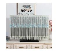 IRGVJIFR Funda para TV Cubiertas de TV con encaje colgante, polvo Vertical, superficie curva plana, protección Monitor, decoración moderna for sala estar Para la sala de estar(11,92x55cm)