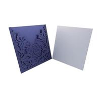 IRGVJIFR Invitaciones Boda 10 Piezas De Elegantes Tarjetas Invitación Boda Con Bolsillo Encaje, Felicitación Personalizadas Para fiestas(Light Grey)