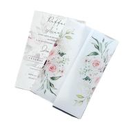 IRGVJIFR Invitaciones Boda 10 tarjetas de invitación boda DIY sobres transparentes invitaciones for fiesta nupcial Para fiestas(Dark Grey,Just Vellum Wrap)