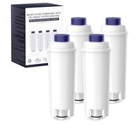 iRhodesy Filtro de Agua Para Cafetera Automática, Filtro Cafetera Delonghi Magnifica s Dinamica, ECAM, ETAM, ESAM, BCO, EC Séries, Filtro Delonghi DLSC002(4 unidades)