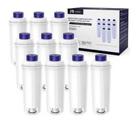 iRhodesy Filtro de Café, compatible con Filtros Delonghi DLSC002, Filtro de Agua para DeLonghi Magnificas, Cartuchos de Filtro de Repuesto para DeLonghi ECAM, ETAM, BCO, EC (10 unidades)