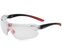 BEESWIFT Gafas IRI-s Patillas PC+TPR negro/rojo Puente B-Flex Lentes PC +2 antirayaduras antivaho