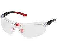 BEESWIFT IRI-s – Patillas bi-material PC+TPR negro/rojo, PC incoloro con dioptría +2.5, anti-vaho