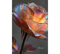 Iridescent Glow Journal: A Magical Metallic Flower Notebook with Glittering Radiance for Writing, Dreams & Inspiration