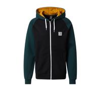Iriedaily Sudadera con cremallera 'De College 2' azul noche / amarillo / jade L azul noche / amarillo / jade