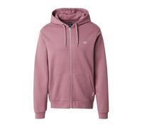 Iriedaily Sudadera con cremallera 'Mini Flag 2' malva / blanco M malva / blanco