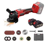 Iriisy Amoladora Angular a Bateria 21V Radial Pequeña (Ø disco 115 mm 9000 rpm) Mini Amoladora para Cortar y Amolar con Precisión