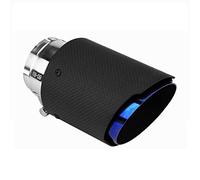Iriisy Tubo de Silenciador de Escape de Fibra de Carbono para Coche Puntas de Escape Universales de 60mm - 63mm Garganta de Cola Salida del Tubo de Escape Trasero