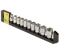 irimo - Juego de vasos 1/2" en rail, 10 piezas