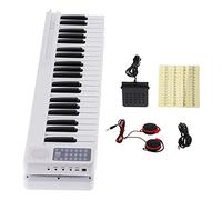 IRIN 88 Key Folding Digital Piano, Easy Connection, Set with Pedals, Power Supply and Piano Stickers for Beginners and Adults