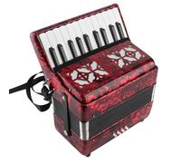 IRIN Acordeón Piano 8 Bajo 22 Claves Tocando Instrumentos Musicales para Niños Principiantes Adecuado para Niños 110-140 cm de Altura o Principiantes