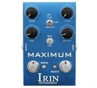 IRIN Overdrive Distortion - Dispositivo de pedal de guitarra con efecto ecualizador de diez segmentos, amplifica el sonido del altavoz, forma de tono ancho, adecuado para actuaciones en para vivo (B)