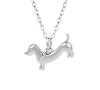 IRIRI Dachshund Necklace for Women 925 Sterling Silver Cute Dog Pendant Necklace Animal Jewelry Gift for Dog Lovers