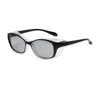 IRIRI Gafas de Sol Polarizadas Fotosensibles: Protección UV, Resistentes Al Viento y Al Polen for Conducir y Andar en Bicicleta | Gafas de Seguridad for Todo Tipo de Clima for Hombre y Mujer(Clear Bla