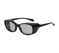 IRIRI Gafas de Sol Polarizadas Fotosensibles: Protección UV, Resistentes Al Viento y Al Polen for Conducir y Andar en Bicicleta | Gafas de Seguridad for Todo Tipo de Clima for Hombre y Mujer(Negro)