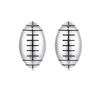 IRIRI Pendientes deportivos de plata de ley S925 for mujer y hombre. Diseño de pelota de béisbol, baloncesto y fútbol. Regalo hipoalergénico for cumpleaños y Navidad.(Football)