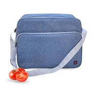 IRIS BARCELONA Bolsa Nevera Weekend Blue 20L - Bolsa Térmica Porta Alimentos de Gran Capacidad, Mantiene el Frío Hasta 12 Horas, Interior Termosellado, Cinta Ajustable - Ideal para Playa y Trabajo
