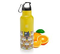 IRIS BARCELONA Botella Infantil Térmica 500 mL - Acero Inoxidable de Doble Pared - Aislante 9 h - Sin BPA - Ideal para Cole, Guarderías, Excursiones y Viajes