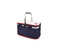Iris Barcelona - Cesta Picnic Nautic, Picnic Basket Plegable 20 L Blanco, Azul y Rojo