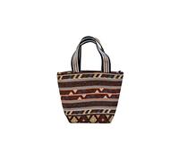 Iris Barcelona - Kilim ZigZag Lunch Bag, Bolsa Térmica Porta Alimentos Estilo Tote 33 x 14 x 24 cm 3,7 l Rojo