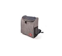 Iris Barcelona - Mochila Nevera Enjoy Life, Mochila Térmica para Llevar Comida y Bebida, Nevera Portátil Estilo Mochila para Playa, Camping, Excursión, Bolsa Térmica 10 L Negro y Gris Jaspeado